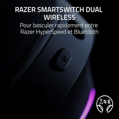 Razer Гарнітура ігрова Barracuda X Chroma, BT/WL, RGB, чорний