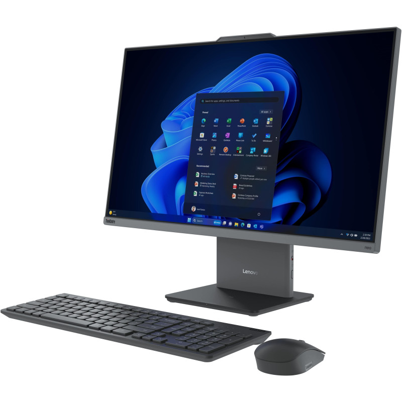 Lenovo Комп'ютер персональний моноблок Lenovo ThinkCentre neo 50a 27-G5 27" FHD IPS AG, Intel i7-13620H, 32GB, F512GB, UMA, WiFi, кл+м, без ОС, сірий