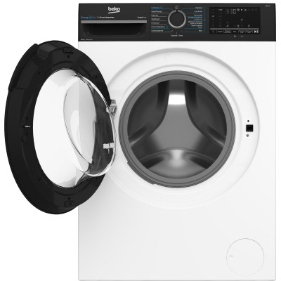 Beko Пральна машина Beko фронтальна, 10кг, 1400, A, 58см, дисплей, інвертор, пара, білий