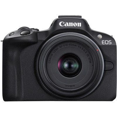 Canon Цифр. фотокамера  EOS R50 + RF-S 18-45 IS STM + RF75-300 IS STM Black