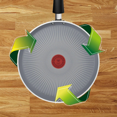 Tefal Сковорода млинцева Halo EUCALYPTUS, 25см, алюміній, бакеліт, сірий Tefal Сковорода млинцева Halo EUCALYPTUS, 25см, алюміній, бакеліт, сірий