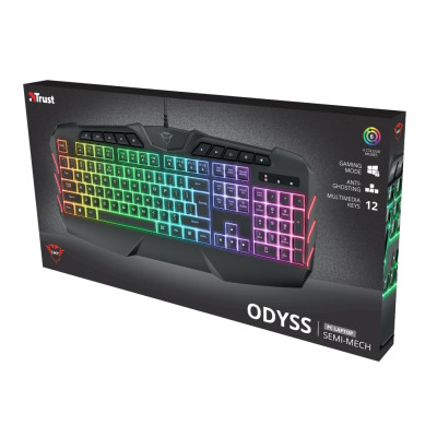 Trust Клавіатура GXT881 ODYSS SEMI-MECH USB Black