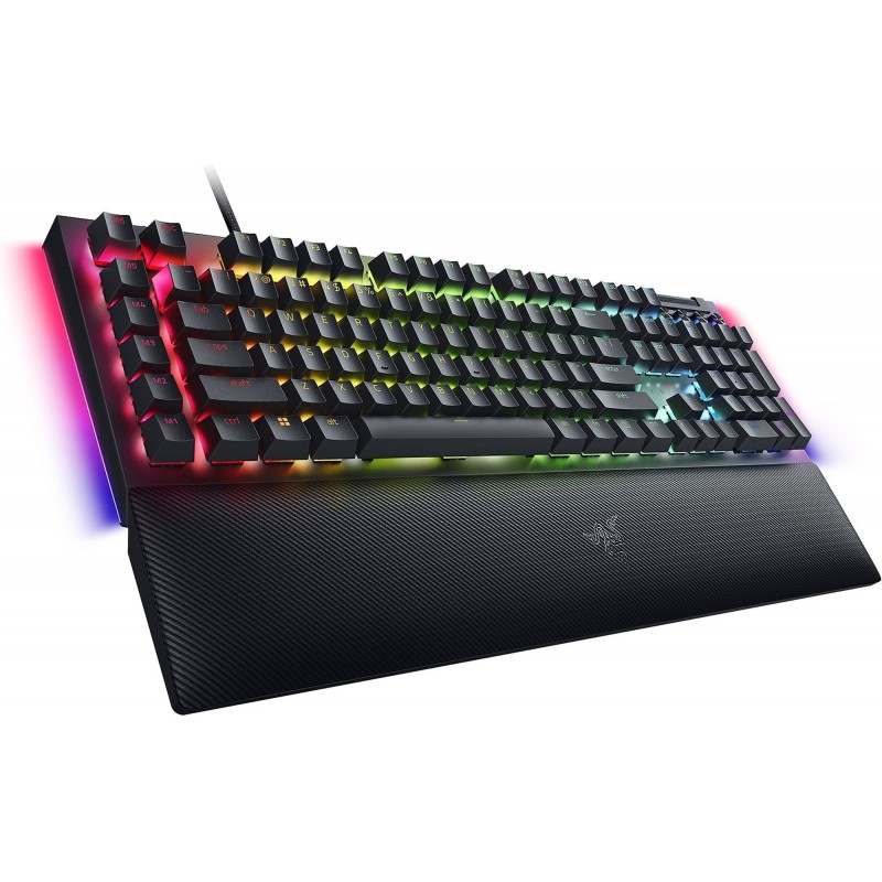 Razer Клавіатура механічна BlackWidow V4, 114key, Yellow Switch, USB-A, EN/RU, RGB, чорний