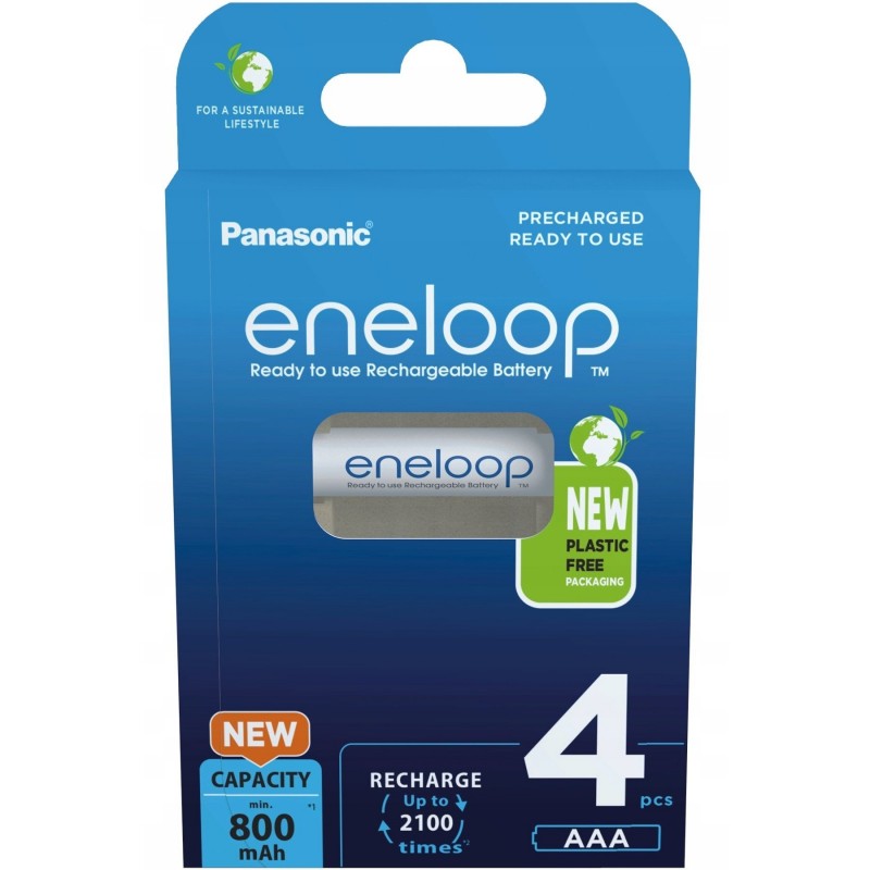 Panasonic Акумулятор Eneloop AAA 800 4BP mAh NI-MH