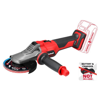 Einhell Шліфмашина кутова акумуляторна TP-AG 18/125 F Li BL - Solo, PXC, 18В, безщіткова, 125 мм, 8500 об/хв, плоский редуктор, 1.57кг (без АКБ та ЗП)