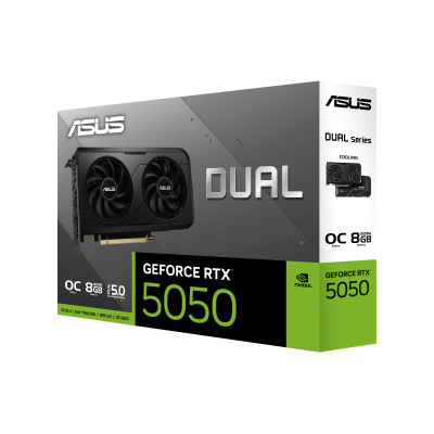 ASUS Відеокарта GeForce RTX 5050 8 GB GDDR6 OC DUAL-RTX5050-O8G