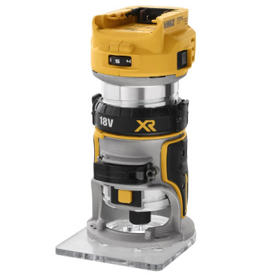 DeWALT Фрезер акумуляторний  XR Li-lon 18В цанга 6 та 8мм 16000-25500об/хв 30мм 1.54кг без АКБ та ЗП