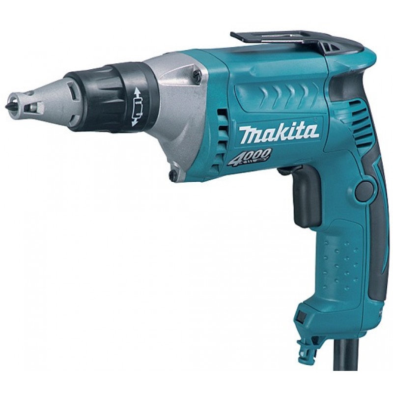 Makita Шурупокрут для гіпсокартону FS4300JX2, 570Вт, 4000 об/хв, 10-16Нм, 1.4кг, Makpac + аксесуари