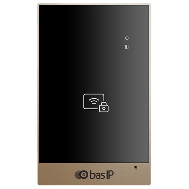 BAS-IP Зчитувач CR-02BD, Mifare, Bluetooth, NFC, безконтактна картка, золотий