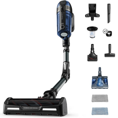 Rowenta Пилосос безпровідний XForce Flex 12.60 Auto Model, 252Вт, конт пилок -0.6л, автон. робота до 45хв, вага-3кг, НЕРА, чорно-синій
