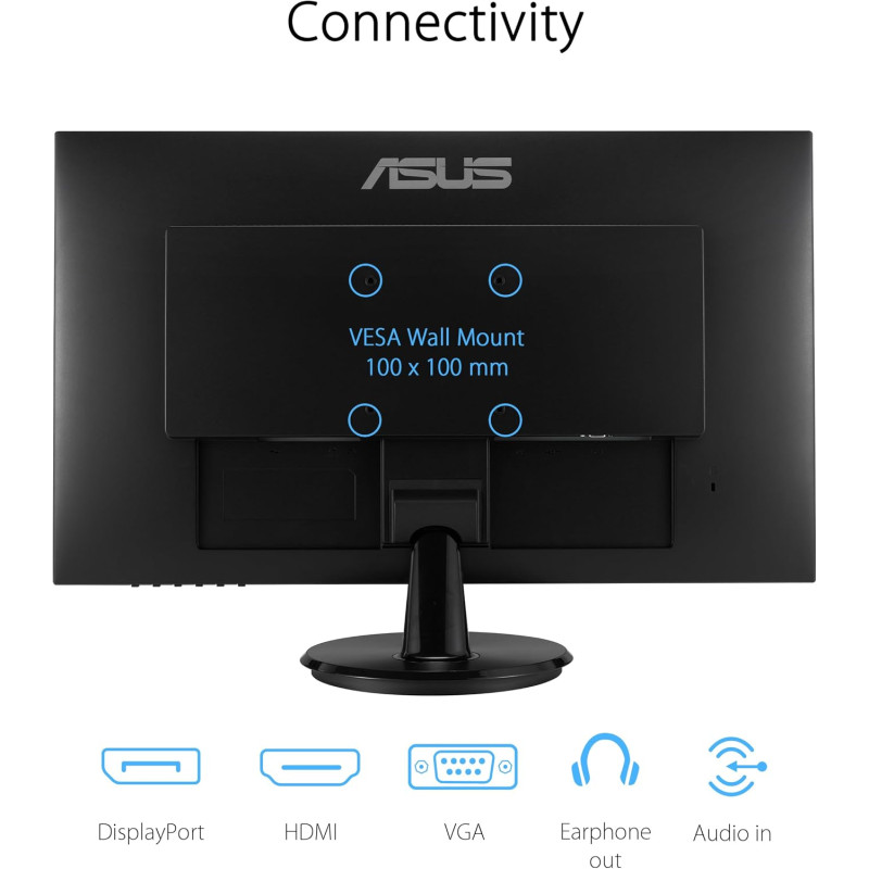 ASUS Монітор 27" VA27DQFR D-Sub, HDMI, DP, MM, IPS, 100Hz, 1ms, AdaptiveSync