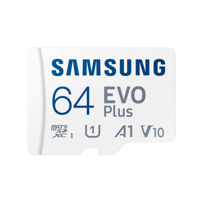 Samsung Карта пам'яті microSDXC 64GB C10 UHS-I R130MB/s Evo Plus + SD