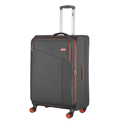 2E Валіза 2E, Trek, поліестер, середня, 64/78л, TSA, 4 колеса, EXP, сірий