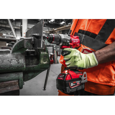 Milwaukee Набір із двох акумуляторних інструментів Milwaukee M18 M18FPP2A3-502X шурупокрут-дриль M18 FPD3-0X гвинтоверт ударний M18 FID3-0X акб М18 1х5А·год ЗП M12-18FC TURBO кейс