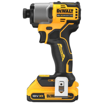 DeWALT Шурупокрут ударний акумуляторний DeWalt XR Li-Ion 18В акб 2х2А·год 192Нм 3200об/хв 4200уд/хв кейс TSTAK, ЗП 0.88кг