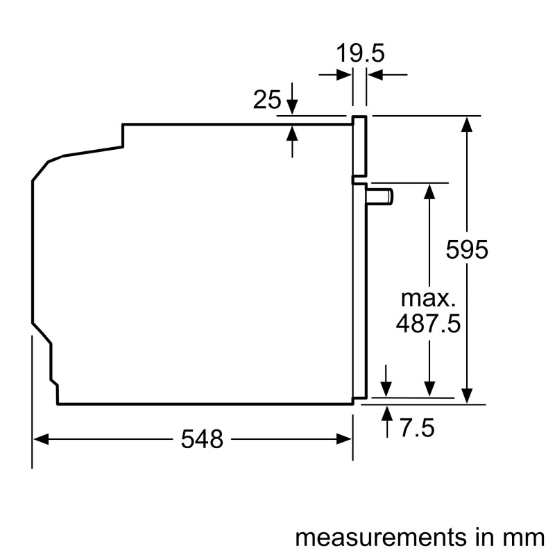 Siemens Вбудовувана ел. дух. шафа HB537A2S00