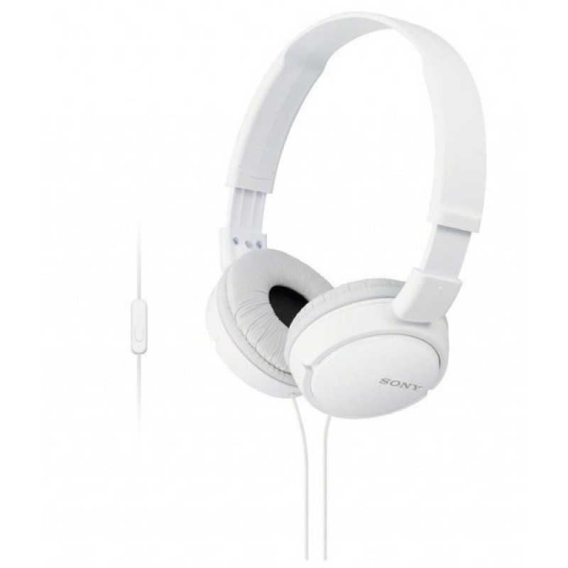 Sony Навушники On-ear MDR-ZX110AP 3.5 mini-jack, Mic, Білий