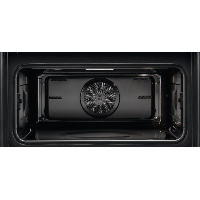 Electrolux Духова шафа електрична компактна, 43л, дисплей, конвекція, ф-ція мікрохвиль, чорний матовий