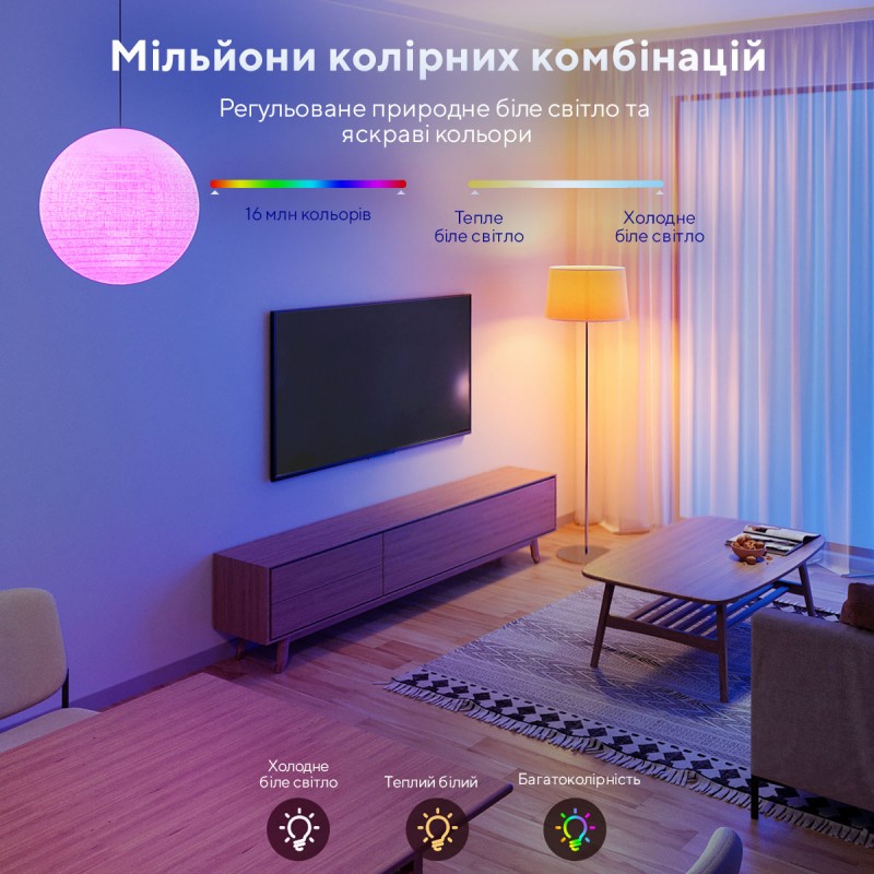 Govee Розумна лампа H6009 Smart Wifi&BLE Light Bulb Білий