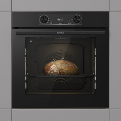 Gorenje Духова шафа Gorenje електрична, 77л, A+, дисплей, IconLed, піроліз, готув. на різн рівнях, чорний