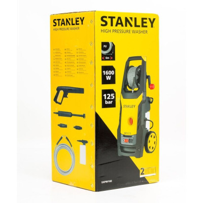 Stanley Мінімийка високого тиску Stanley безщіткова 1600Вт 125бар 420л/год шланг 6м 9.2кг