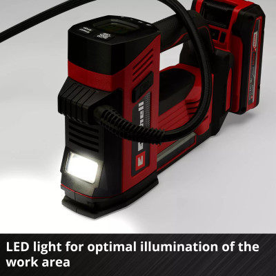Einhell Компресор повітряний акумуляторний CE-CC 18/23 D Li - Solo, 18В, до 12л/хв, 11бар, 1.16кг без АКБ та ЗП