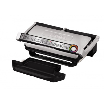 Tefal Гриль прижимний OptiGrill+ XL 2000Вт, темп. режимів-4, з`ємні пластини, метал