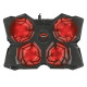 Trust Підставка для ноутбука GXT278 YOZU COOLING (17.3") RED LED Black