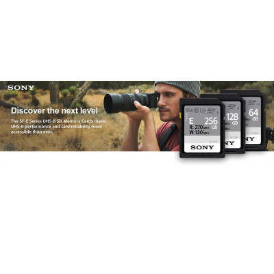 Sony Карта пам'яті 128GB SDXC C10 UHS-II U3 V60 R270/W120MB/s Entry