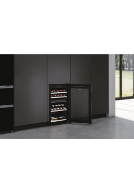 Haier Холодильник для вина, 82x49.7х58.5, холод.відд.-106л, зон - 2, бут-42, ST, дисплей, чорний