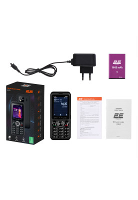 2E Мобільний телефон E182 2.4" 2SIM, 1700mAh, Чорний