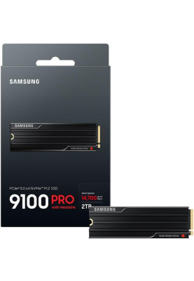 Samsung Накопичувач SSD Samsung M.2 2TB PCIe 5.0 9100PRO+ радіатор