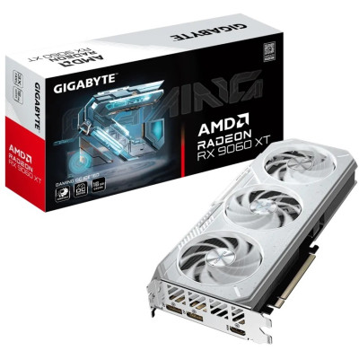Gigabyte Відеокарта GIGABYTE Radeon 9060 XT 16GB GDDR6 OC ICE білий