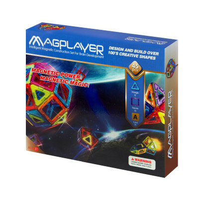 MagPlayer Конструктор магнітний 45 од. (MPA-45)