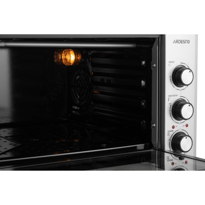 ARDESTO Електрична міні-піч MEO-S40FGG - 1300Вт/40 л./конвекція/таймер/підвійне скло/сіра