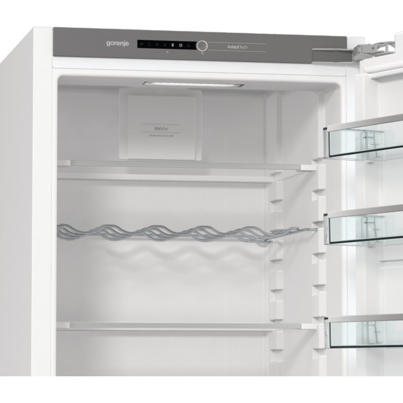 Gorenje Холодильна камера вбудована, 177x55,5х54,5, 301л, А++, інв., дисплей, білий