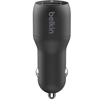 Belkin Зарядний пристрій автомобільний 24Вт 2хUSB-A, чорний
