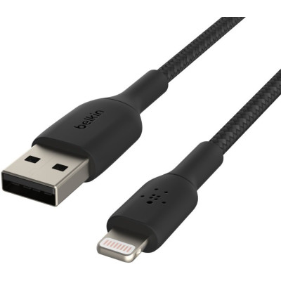 Belkin Кабель USB-A - Lightning, BRAIDED, 2m, black