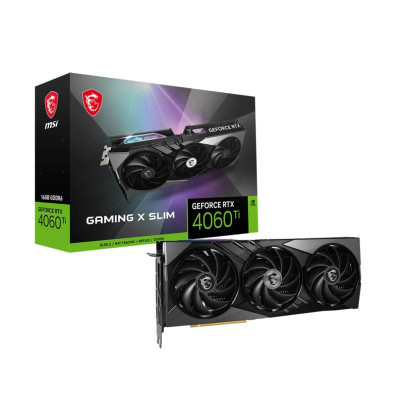MSI Відеокарта GeForce RTX 4060 Ti 16GB GDDR6 GAMING X SLIM