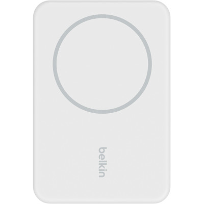 Belkin Акумулятор портативний літій-іонний Power Bank 5000мА·рік, MagSafe Wireless, білий