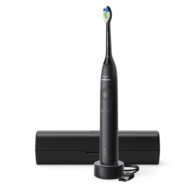 Philips Щітка зубна електр., Sonicare 5300 Series, 62т. колив/хв, насадок-1, футляр, чорний