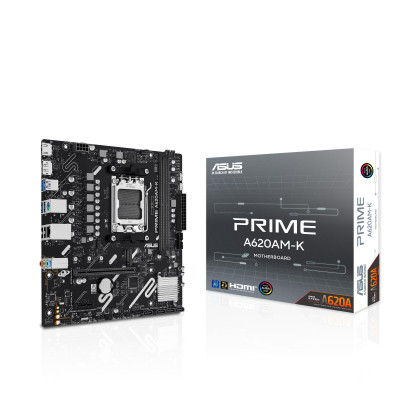 ASUS Материнcька плата PRIME A620AM-K sAM5 A620 2xDDR5 HDMI DP mATX