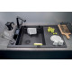 Deante Мийка кухонна Magnetic, граніт, прямокутник, з крилом, 820х500х219мм, чаша - 1, накладна, металічний графіт