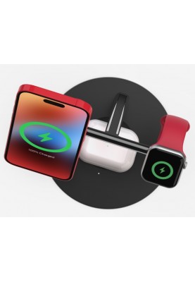 Belkin Зарядне бездротовий пристрій 3в1 MagSafe iPhone/Watch/AirPods, білий