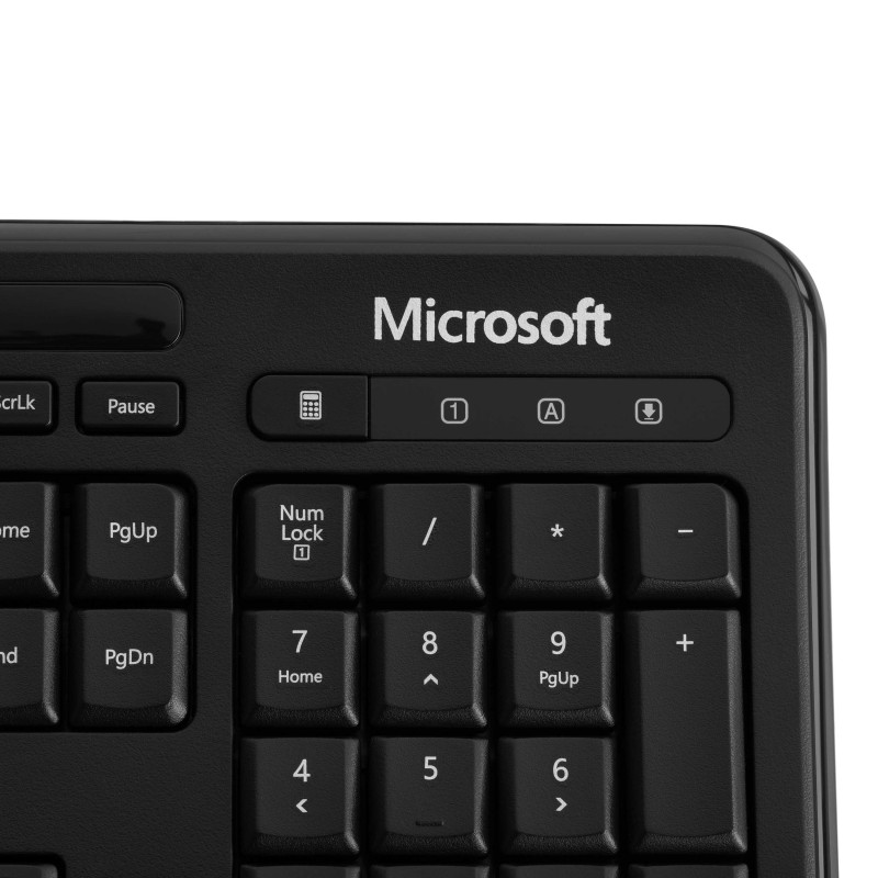 Microsoft Клавіатура Wired Keyboard 600 104key, USB, EN/UKR/RU, Чорний