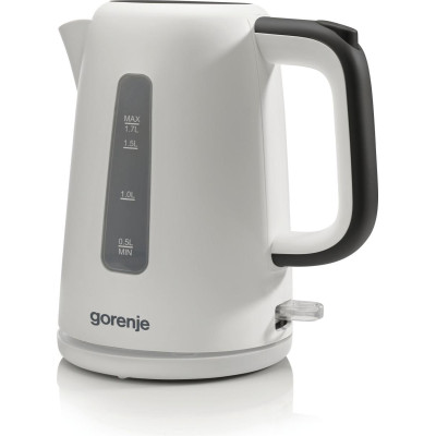 Gorenje Електрочайник 1.7л, Strix контроль, пластик, білий