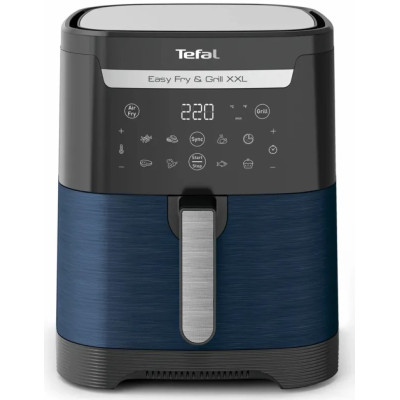 Tefal Мультипіч EasyFry&Grill XXL, 1830Вт, чаша-6.5л, сенсорне керув., 8 програм, пластик, чорно-синій