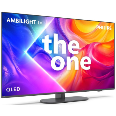 Philips Телевізор 55" QLED 4K 144Hz Smart Titan OS Black Ambilight