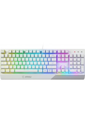 MSI Комплект клавіатура та миша Vigor GK30 COMBO WHITE UA USB, EN/UKR/RU, RGB, білий