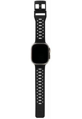 UAG Ремінець для Apple Watch Ultra 49/45/44/42mm Civilian Silicone, Graphite/Black